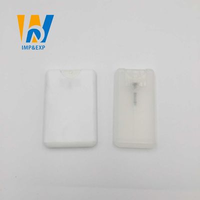 Sanitizer χεριών μορφής πιστωτικών καρτών ορθογωνίων επαναληπτικής χρήσεως αντιβακτηριακός λεπτός ψεκασμός μπουκαλιών ψεκασμού 20ml 15ml