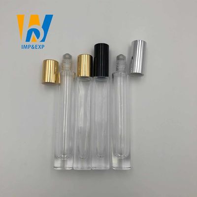 1ml 15ml 10ml καθαρίζουν το μπουκάλι σφαιρών κυλίνδρων γυαλιού με το χρυσό μίνι επαναληπτικής χρήσεως Rollerball άρωμα ΚΑΠ